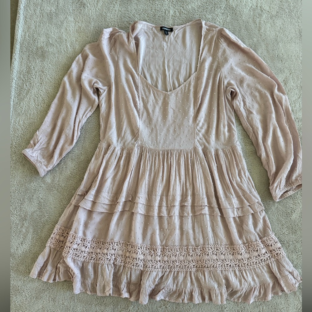 Elegant Pink Women's Dress XL